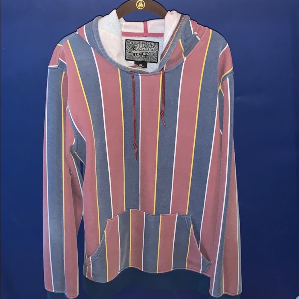 Plain striped hoodie